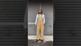 大人のオーバーオールコーデ。 shot shots コーデ コーディネート 古着 古着コーデ 古着屋 大人コーデ carhartt ミリタリー オーバーオール [upl. by Byrann303]