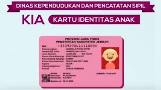 cara membuat KIAkartu identitas anak secara ONLINE  syarat pengurusan KIA [upl. by Icaj]