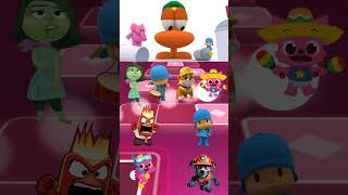 Inside OUT Pocoyo Pink Fong Paw PatrolCoffin Dance Tiles Hop EDM Rush coffindance shorts [upl. by Adnarrim478]