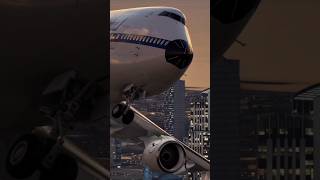 Lufthansa Boeing 747 Over Burj Khalifa in Dubaisubscribe aviation lufthansaviralshort boeing747 [upl. by Flessel]