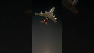 Qantas a380 taking of over Myrtle Avenue London Heathrow w qantas [upl. by Peddada]