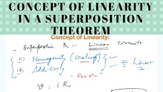 Concept of Linearity in a Superposition Theorem [upl. by Essenaj]