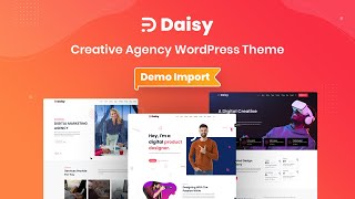 Daisy  Creative Agency WordPress Theme Demo Installations [upl. by Jemima146]