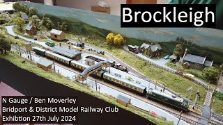 Brockleigh at Bridport Model Railway Club Exhibition 27th July 2024 [upl. by Alvy375]