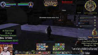 POTEEN OBOWEN playing LOTRO Care Bear Stream LOTRO leveling GUARDIAN blue line to 150 [upl. by Kalk]