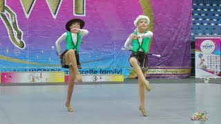 Majorettes TOM KROKODYL Ostrava  baton duo trio cadet  Liberec 2024  Majorette Championship MWF [upl. by Hike]