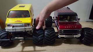 Kyosho Mad Van amp Tamiya Lunch Box Quick Comparison [upl. by Nesta]