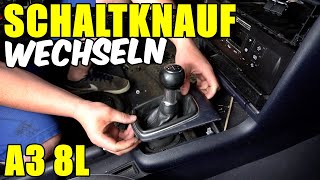 AUDI A3 8L SCHALTSACK  SCHALTKNAUF WECHSELN TUTORIAL  ANLEITUNG [upl. by Obelia552]