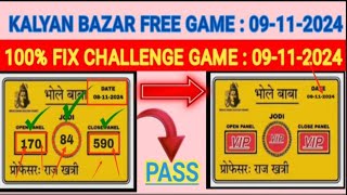 TAAJA CHALLENGE LOKNAMAKA I 09112024 I TODAY I KALYAN MATKA I Maharashtra viralvideo [upl. by Heywood192]