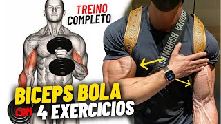 Construindo Bíceps Bola Com 4 Exercícios  Treino Completo [upl. by Otilopih]