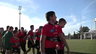 Rugby Cadets Gauderman RCT Toulon vs Montpellier Le Pilou Pilou de la Victoire Toulon 2015 [upl. by Sinegold263]