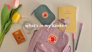 what’s in my kanken sling ☁️  what fits in it  my kanken collection [upl. by Merralee]