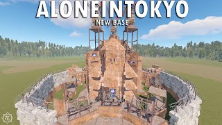 ALONEINTOKYO  CORRECT NEW BASE DESIGN amp HIDDEN TURRET PODS SOLO RUST [upl. by Xilef]