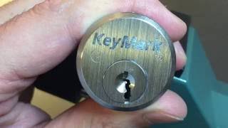 288 Medeco KeyMark Mortise Cylinder Picked and Gutted [upl. by Nathanil]