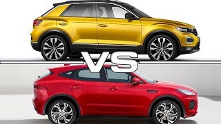 2018 Volkswagen TRoc vs 2018 Jaguar EPace [upl. by Kramer]