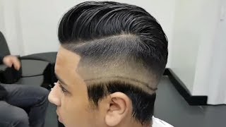 Skin Fade HairCut  Modern Pompadour [upl. by Kalindi198]