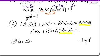 Section 24 Divisibility in Integral Domains Bezouts Identity and Coefficients Example over F3 [upl. by Llenrac]