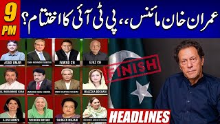 Iman Khan Minus  End Of PTI   9pm News Headlines  21 May 2023  24 News HD [upl. by Acinorrev]