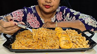 EATING MAGGI NOODLES EGGS AND CHILLI CHATKA KURKURE  ASMR EATING SHOW [upl. by Trautman495]