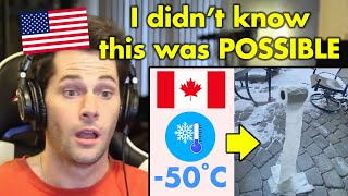 American Reacts to –50°C in Alberta Extreme Canadian Winter [upl. by Aisatnaf]