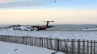 Nuuk Airport Dash and sirkosky landing [upl. by Portwine435]