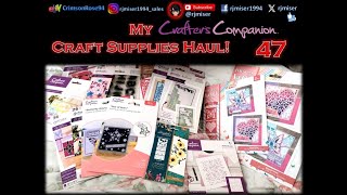 My Crafters Companion Craft Supplies Haul 47 [upl. by Carola444]