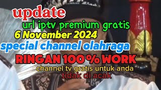 update url iptv premium gratis 6 november 2024 [upl. by Drona]