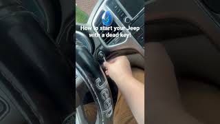 How to start your JeepChrysler if your key fob dies [upl. by Isia]