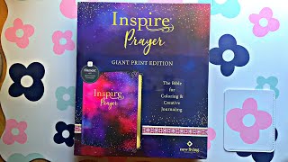 Inspire Prayer Giant Print biblejournaling bible [upl. by Sirac]