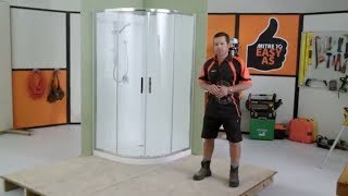 How to Install a Shower Enclosure  Mitre 10 Easy As DIY [upl. by Jerman]