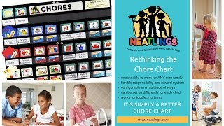 Chore Charts for Kids  NEATLINGS Chore Card System Overview [upl. by Lyrrehs]