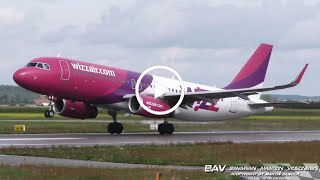 Airbus A320  Wizz Air quotOld Liveryquot HALYP  takeoff at Memmingen Airport [upl. by Syned530]