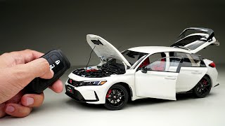 Unboxing of Honda Civic Type R FL5 118 Scale 💖 Super Realistic Diecast Model [upl. by Hola179]