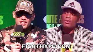 quotDIFFERENTquot JULIO CESAR CHAVEZ JR VS quotWOWquot ANDERSON SILVA FINAL PRESS CONFERENCE amp FACE OFF [upl. by Ennovy]