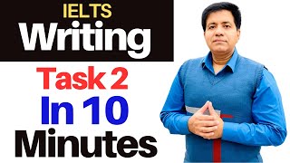 IELTS Writing Task 2 In 10 Minutes By Asad Yaqub [upl. by Wallache387]