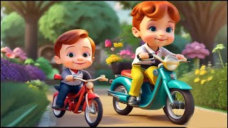 Kindergarden rhymes Bike Riding Fun [upl. by Eatnwahs]