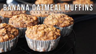 Healthy Banana Oatmeal Muffins  No Oil No butter No Refined Sugar [upl. by Meeka316]