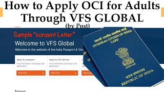 How to Apply OCI for Adults through VFS GLOBAL  Step by step process  OCI Process  Adult [upl. by Dnalel]