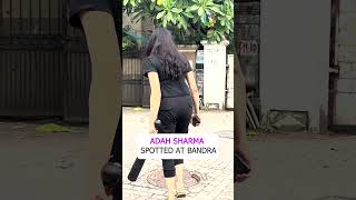 ADAH SHARMA SPOTTED AT BANDRA [upl. by Ylrahc279]