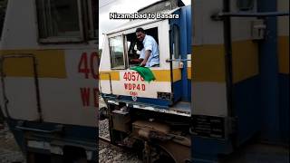 Nizamabad to basara by train 🚆  Sai Vlogs  shorts basara train travel ytshorts [upl. by Ocsic]