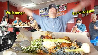 Nasi Kerabu Never Disappoints me Korean Trying Malaysia Street Food Mukbang [upl. by Belita]