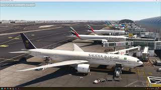 Full flight Microsoft Flight Simulator 2020 PMDG 777300ER OMDBOEJN 4k max settings [upl. by Sirej]