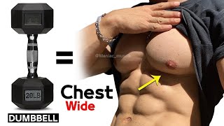 15 PERFECT EXERCISES CHEST WORKOUT WITH DUMBBELLS 🎯 [upl. by Saber]