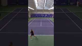 Mona Barthel amazing point against Sonay Kartal whole match on my channel tennis wta Highlights [upl. by Alidia]