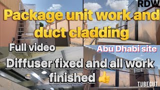 Package unit Duct cladding Abu Dhabi ghantoot finished ✅ rajudubaiwala [upl. by Innob]