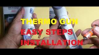 EASY STEPS 2TypesThermometer Gun SET UP [upl. by Medin]