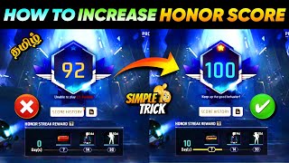 How to increase honor score in free fire [upl. by Llerihs]