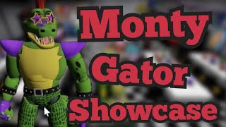 montgomery gator showcase  Archived Nights FNAF Roleplay  Roblox [upl. by Sugirdor]