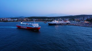 Ραφήνα  Rafina port  Drone 4K [upl. by Inaniel]