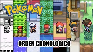 CRONOLOGÍA DE LOS PRINCIPALES JUEGOS DE POKEMON [upl. by Aisenet]